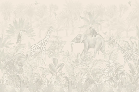 Tropical Jungle Adventure Wall Mural