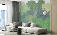 Serene Nature Wall Mural for a calming atmosphere