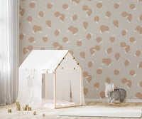 Chic Peach Blooms Wall Mural for a graceful atmosphere