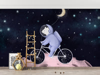 Moonlight Safari Wallpaper Mural for a calm, cozy feel