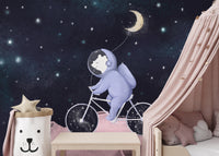 Moonlight Safari Wallpaper Mural for a nature-inspired space