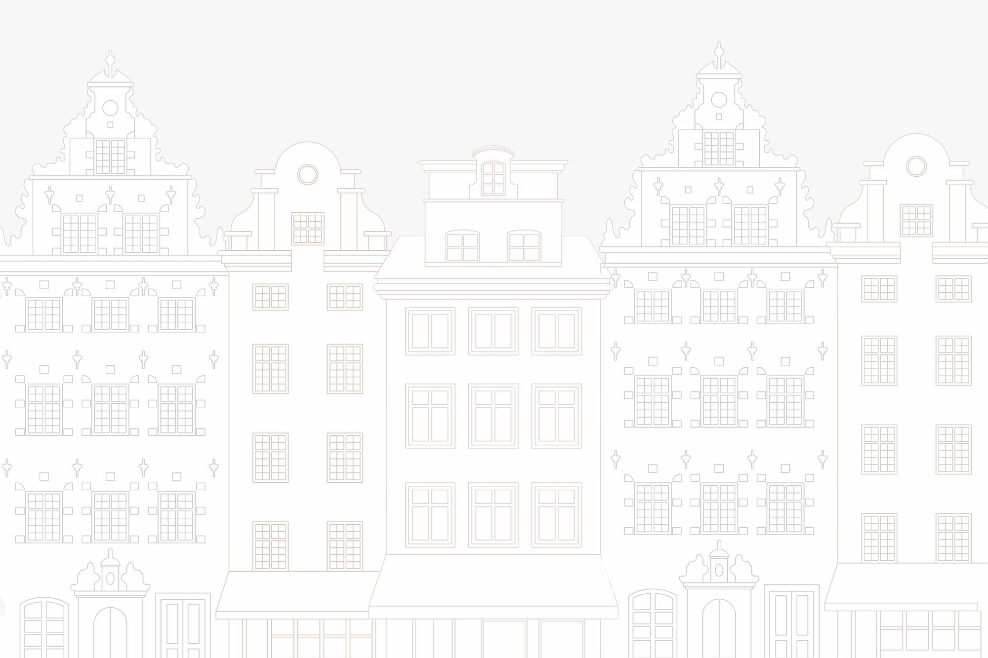 Minimalist European Cityscape Wallpaper