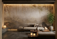 Ancient Hills Watercolor Wall Mural