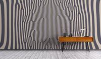 Artistic hypnotic pattern mural for a mesmerizing interior design