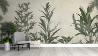 Temporary lush greenery wallpaper for stylish spaces