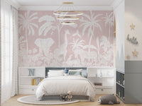 Transform interiors with Monochrome Jungle Pink design.

