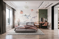 Friendly pirates wall mural for a whimsical, nautical vibe