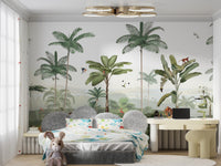 Thrilling Tropics wall mural for lush, tropical interiors.
