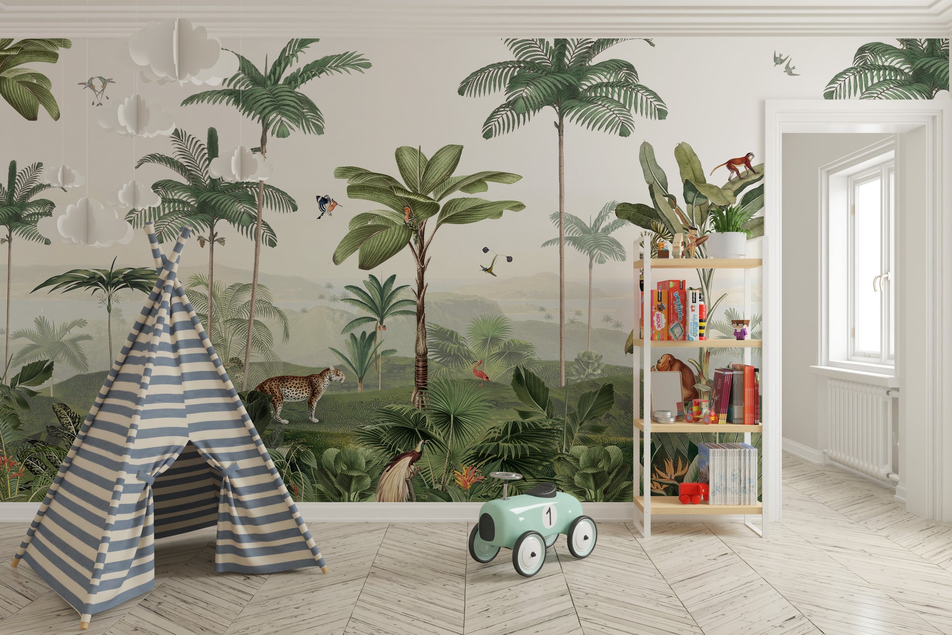 Transform your space with Thrilling Tropics wallpaper.
