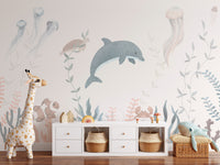 Ocean bliss mural for bringing the tranquility of the sea indoors