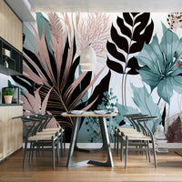 Stylish tropical mural for adding elegance to your space