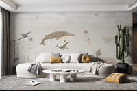 Sensational sea-themed mural perfect for warm, earthy decor

