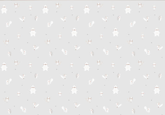 Forest Animal Gray Wallpaper