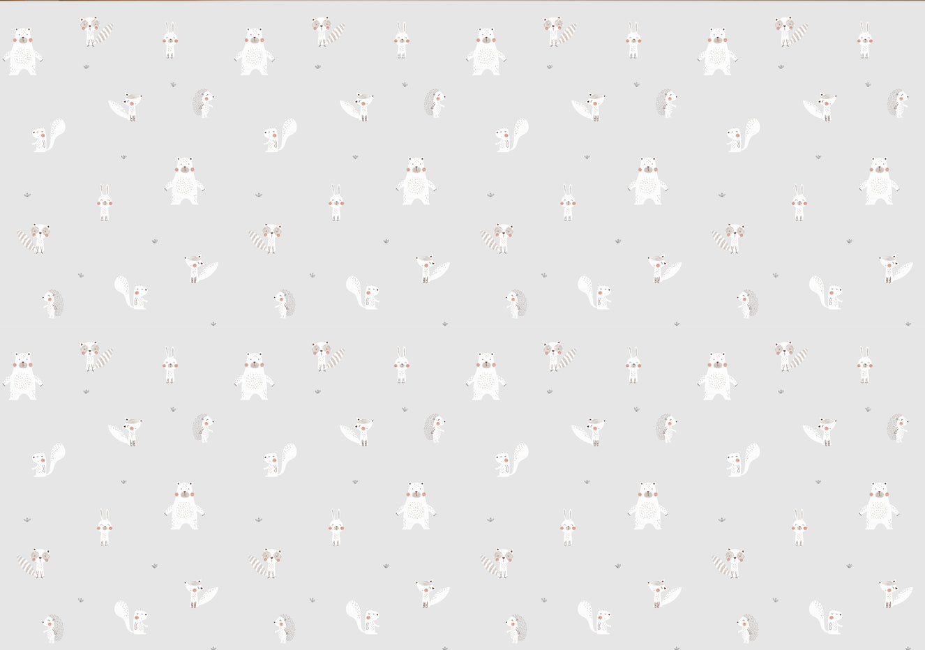 Forest Animal Gray Wallpaper