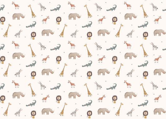 Cute Animals Jungle Safari Wallpaper