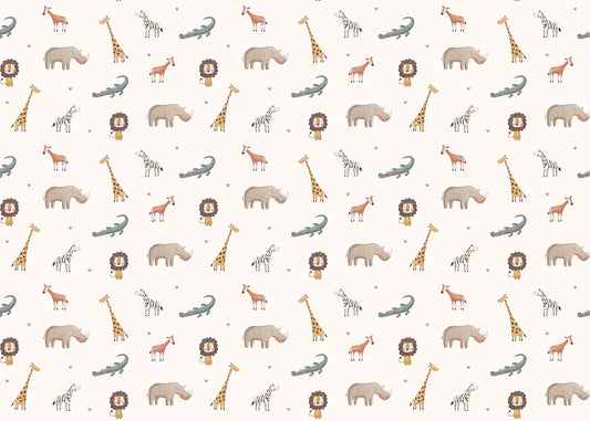 Cute Animals Jungle Safari Wallpaper