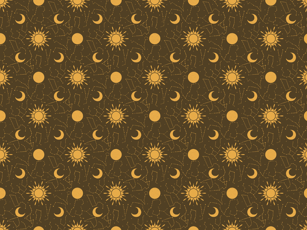 Astrology Constellations Design Wallpaper in your room — zoomed