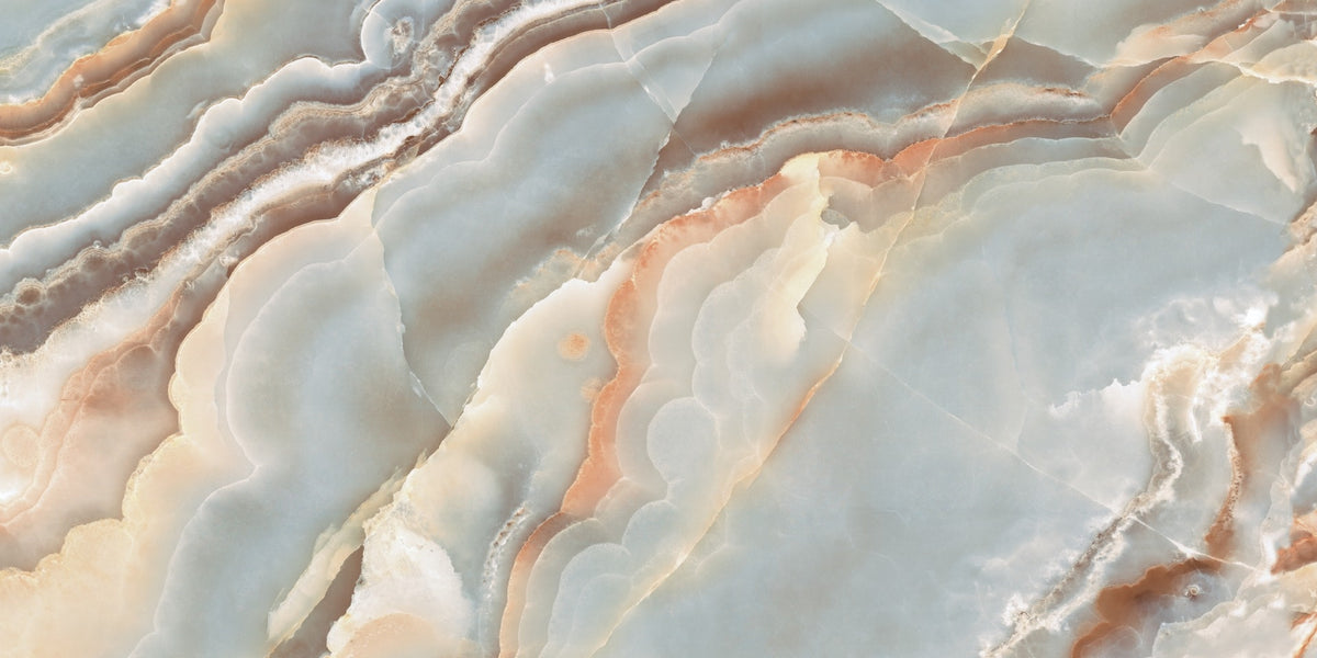 Aqua Tone Natural Marble Wallpaper Murals in your room