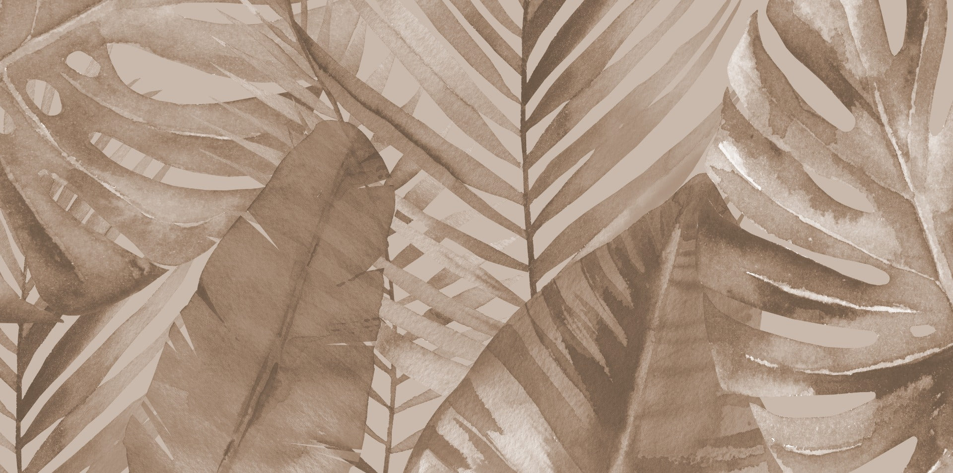 Dried Palm Leaves Watercolor Wallpaper