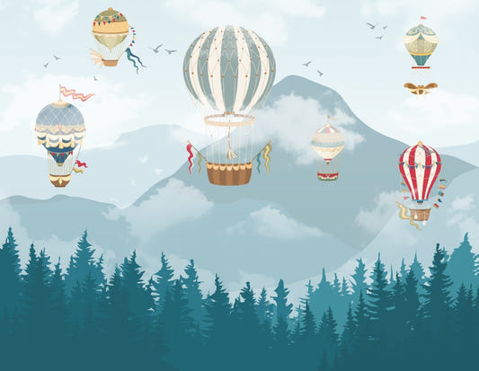 Hot Air Balloons wall mural
