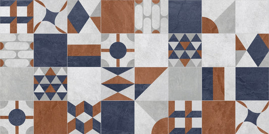 Multicolor Art Deco Terrazzo Wallpaper Mural