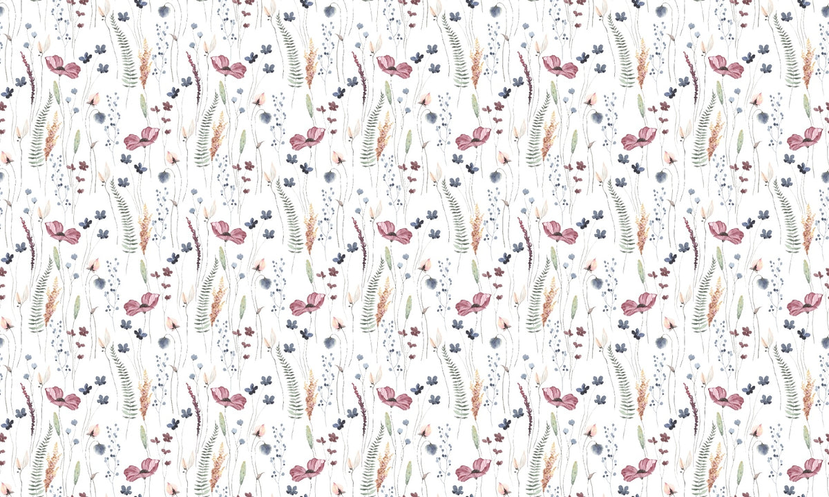 Floral Watercolor Seamless Abstract Pattern Wallpaper for Walls in your room