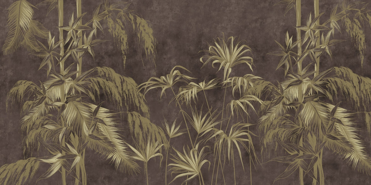 Concrete Grunge Wall Decor Wildflowers Wallpaper Murals in your room