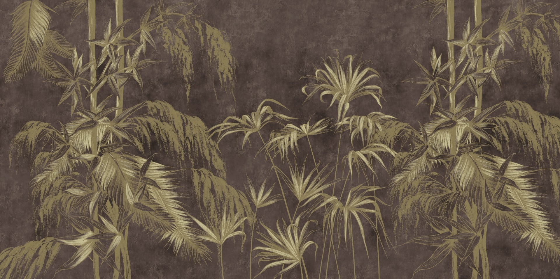 Concrete Grunge Wall Decor Wildflowers Wallpaper Murals