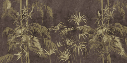Concrete Grunge Wall Decor Wildflowers Wallpaper Murals