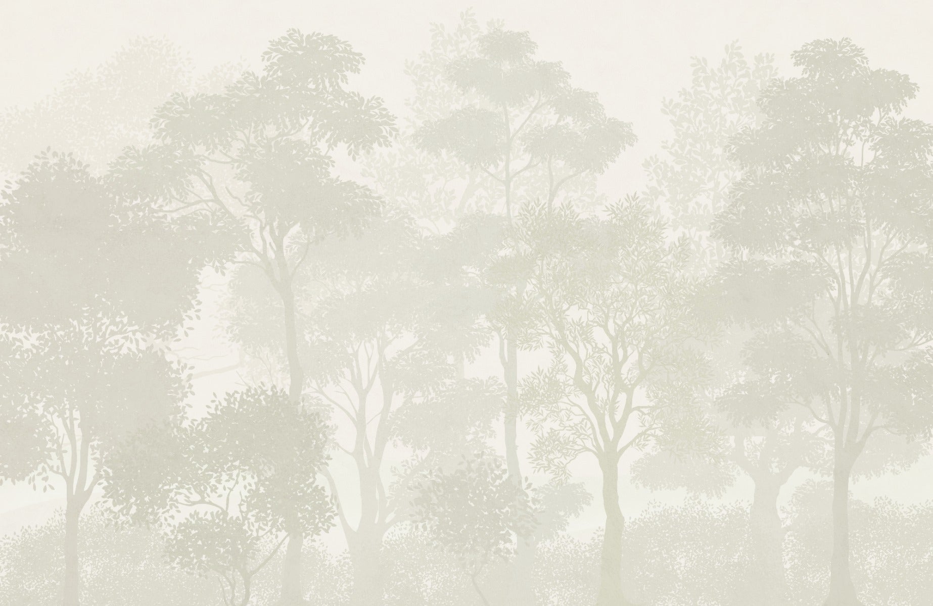Soft Color Forest Tropical Peel and Stick Wallpaper Murals