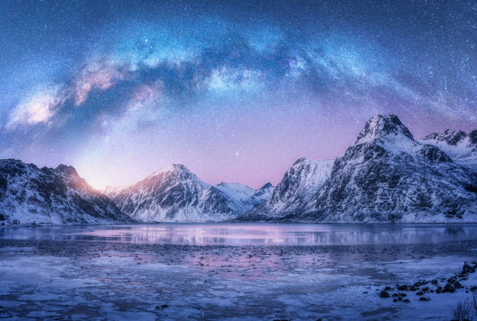 Snowy Mountain Landscape Wall Murals