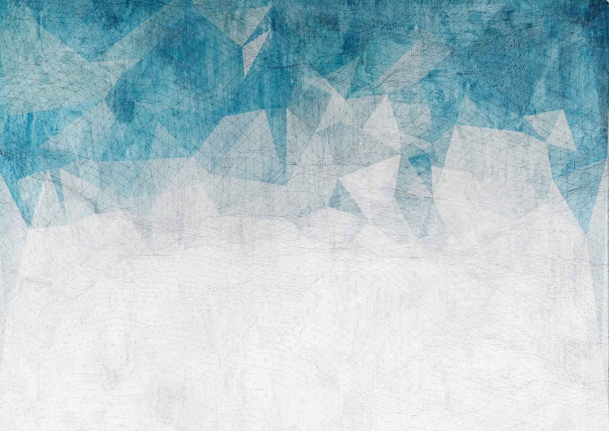 Crumbled Blue Color Wallpaper Murals in your room