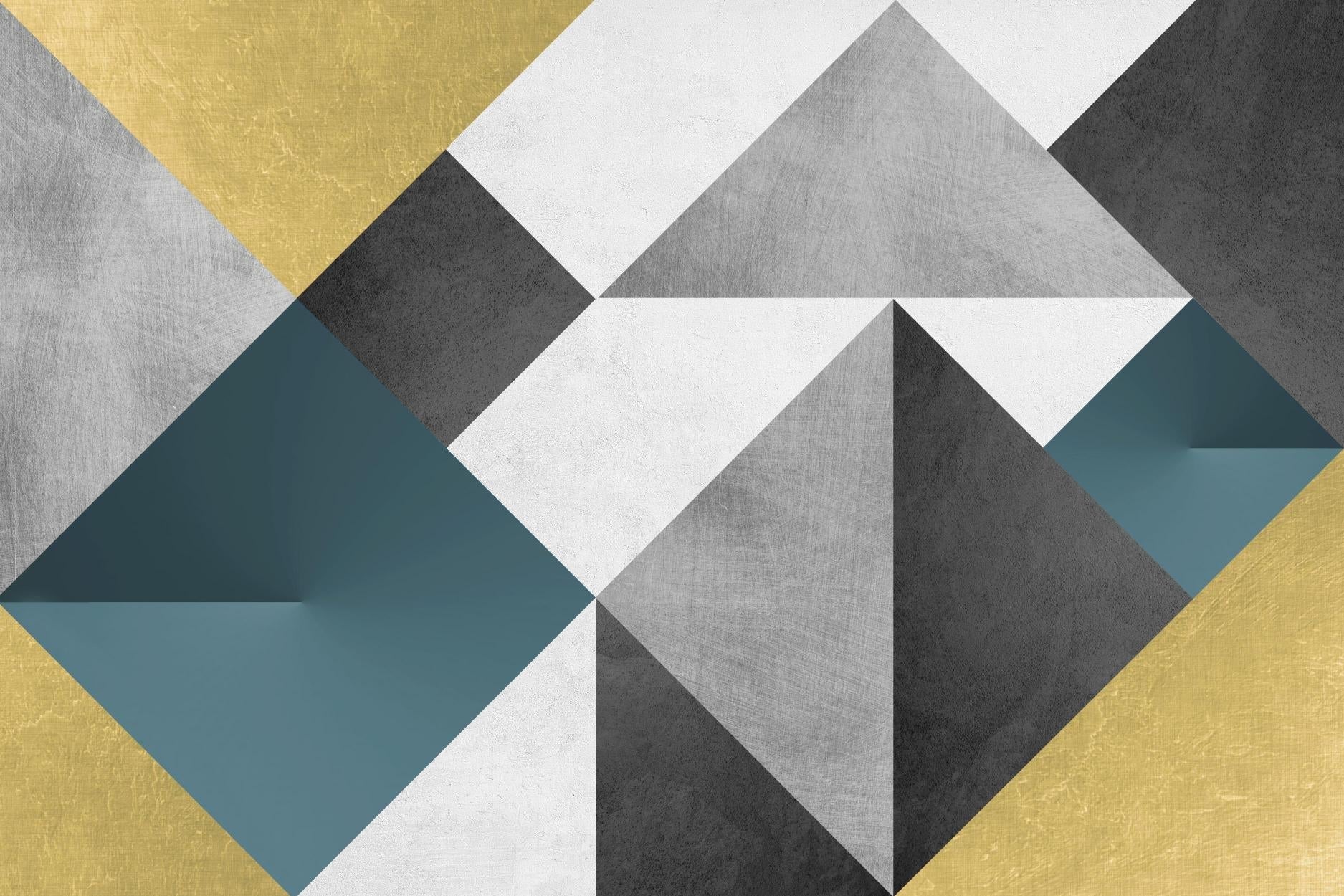 Multicolor Triangle Wallpaper Mural