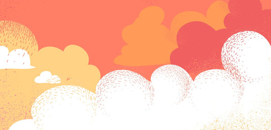 Abstract Clouds Vibrant Colors Design Wallpaper Murals