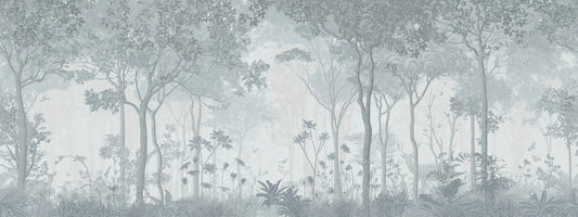 Mystical Fog Forest Wallpaper Murals