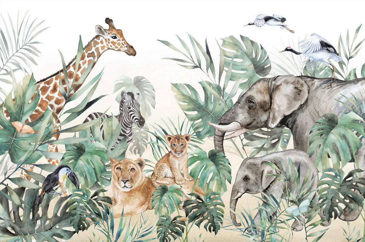 Artistic Royal Creatures Wall Art Murals in your room — zoomed