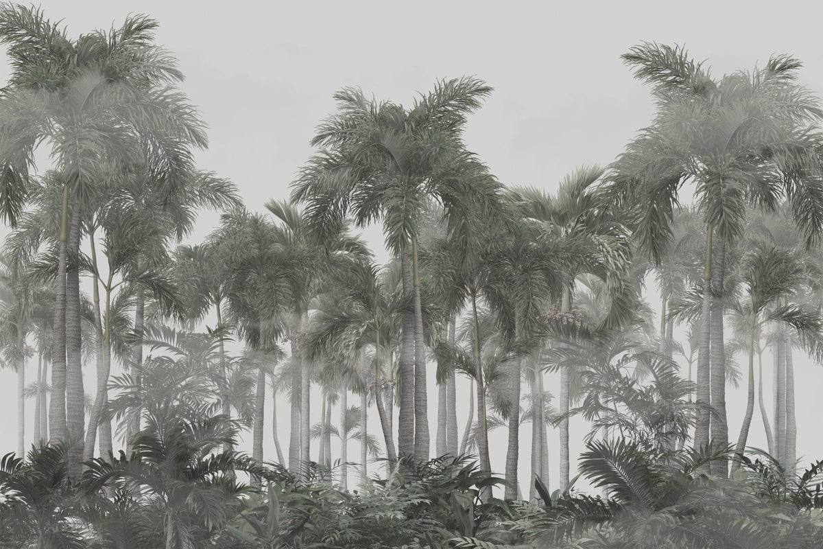 Tropical Palm Leaves Wall Murals Wallpaper in your room