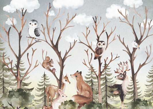 Animals Brown Tropical Forest Wallpaper for Walls