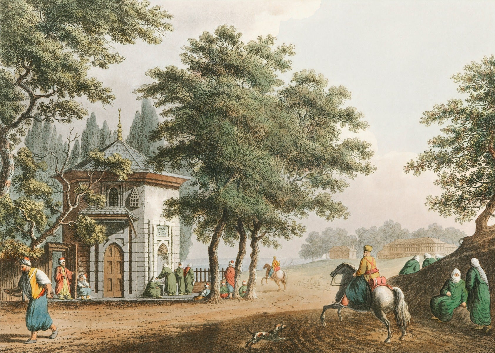 Old Vintage Village life Murals Wallpaper for Walls