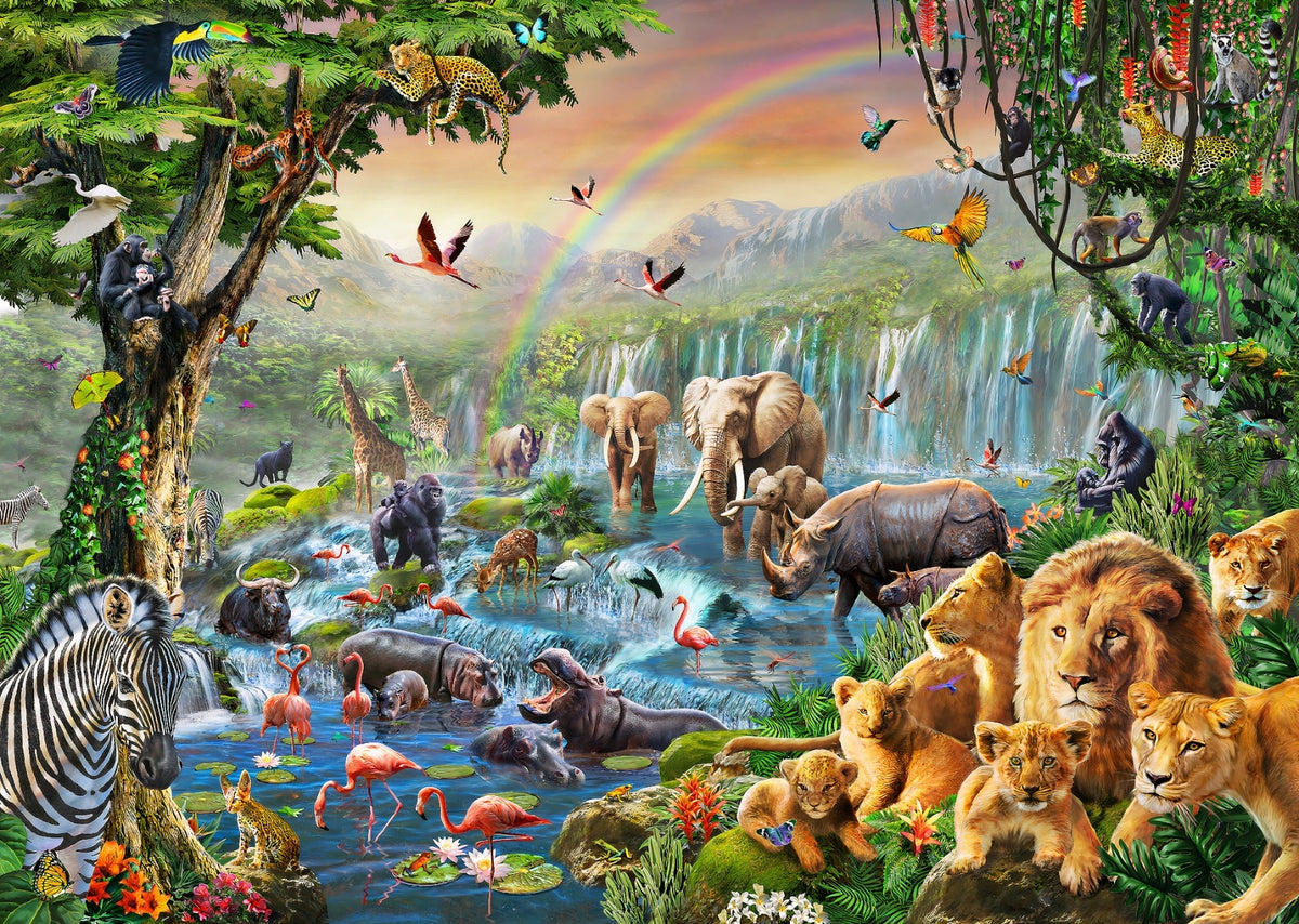 Dynamic Animal Kingdom Wall Murals in your room — zoomed