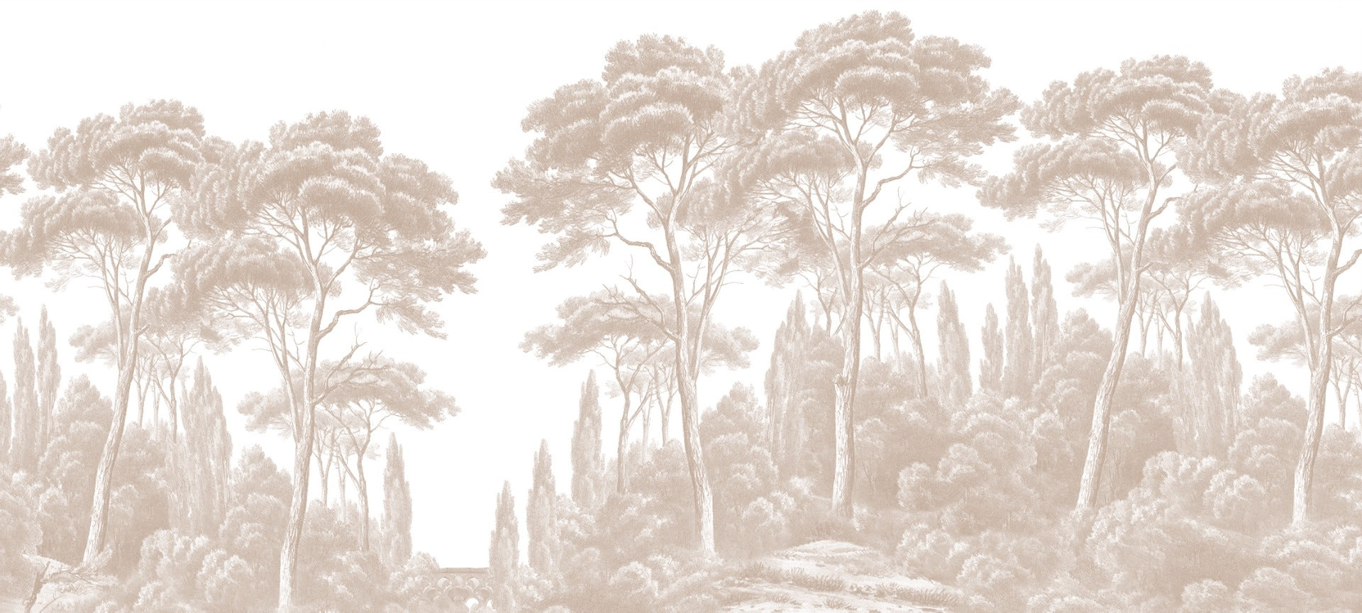 Antique Forest View Wall Art Murals