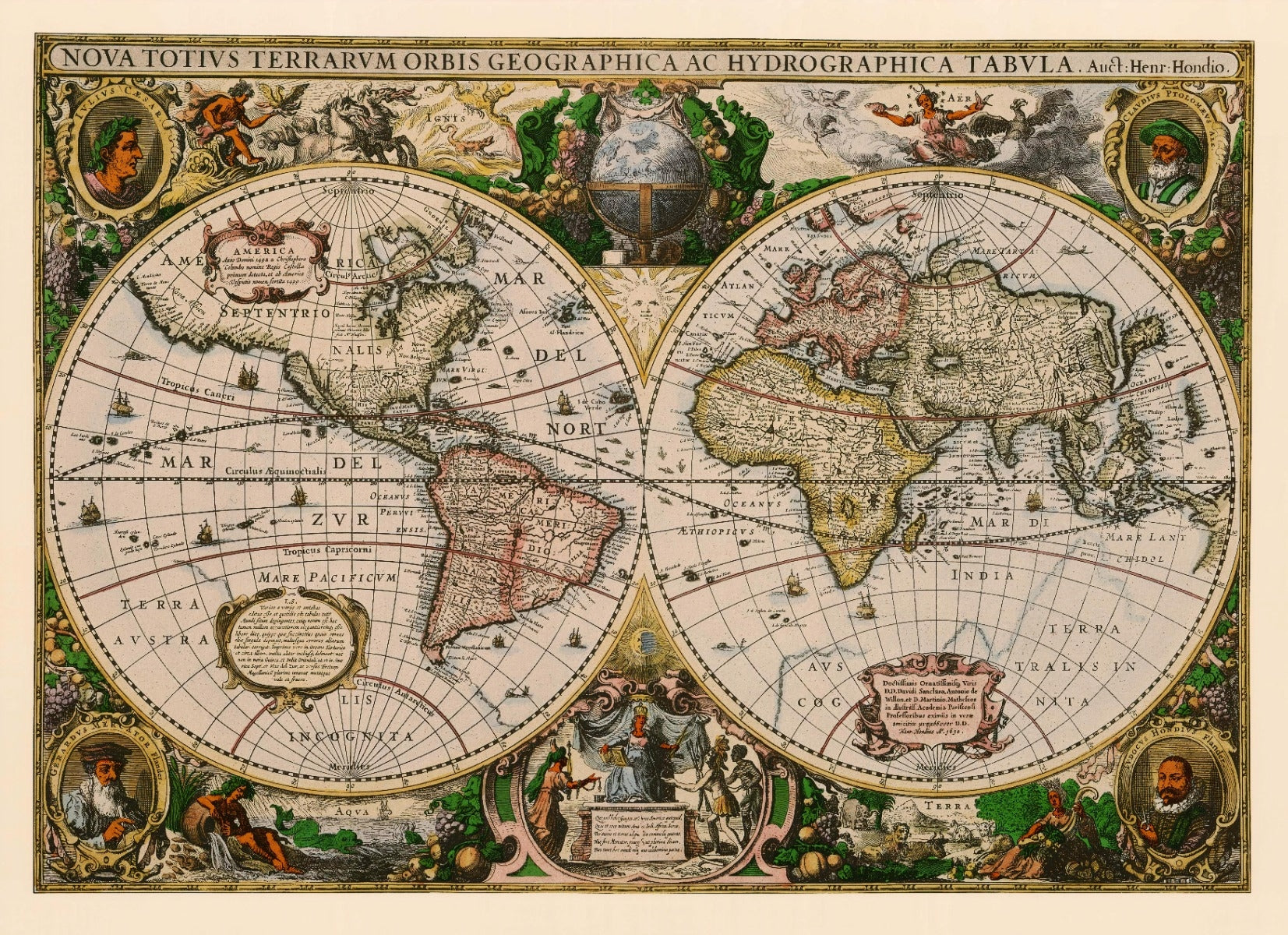 Vintage Old World Map Wallpaper