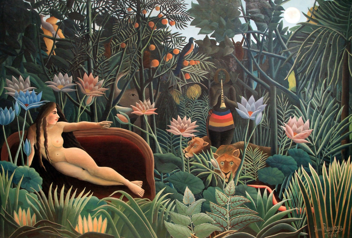 Tribal Wilderness Wall Art Murals in your room — zoomed