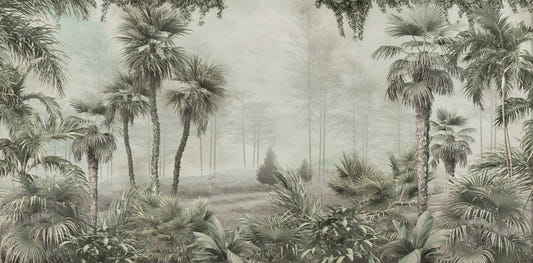 Green Tropical Forest Removable Wallpaper Murals