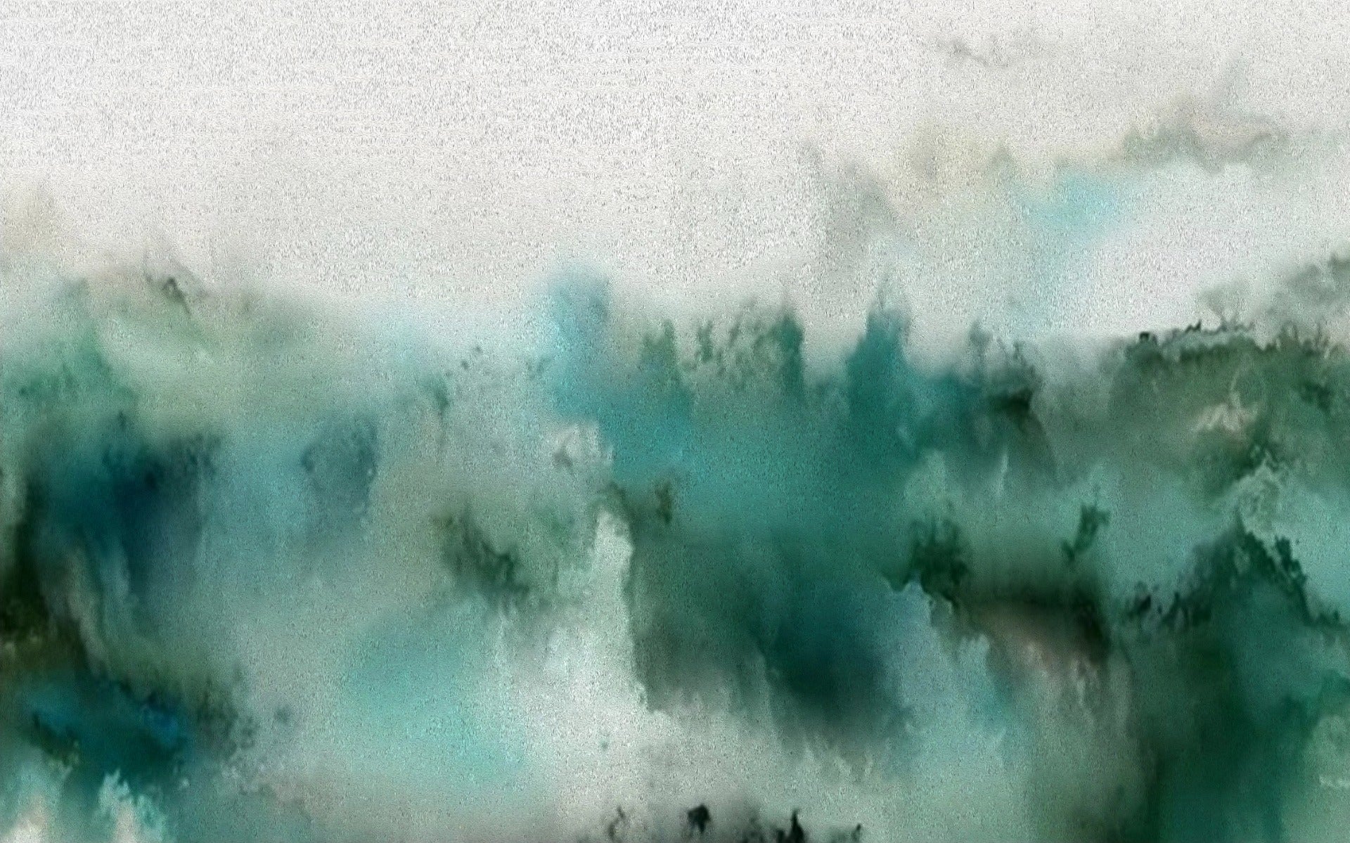 Turquoise Brushstrokes Bliss Wall Murals