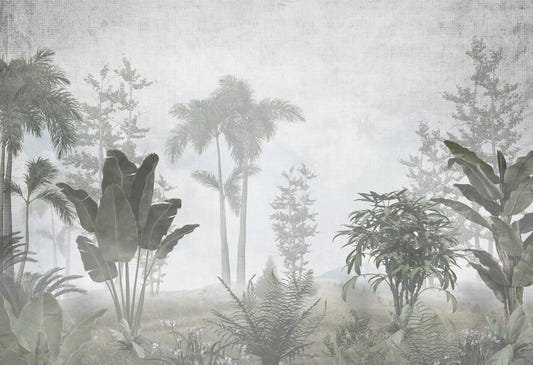 Custom Design Tropical Banana Trees Wallpaper Murals