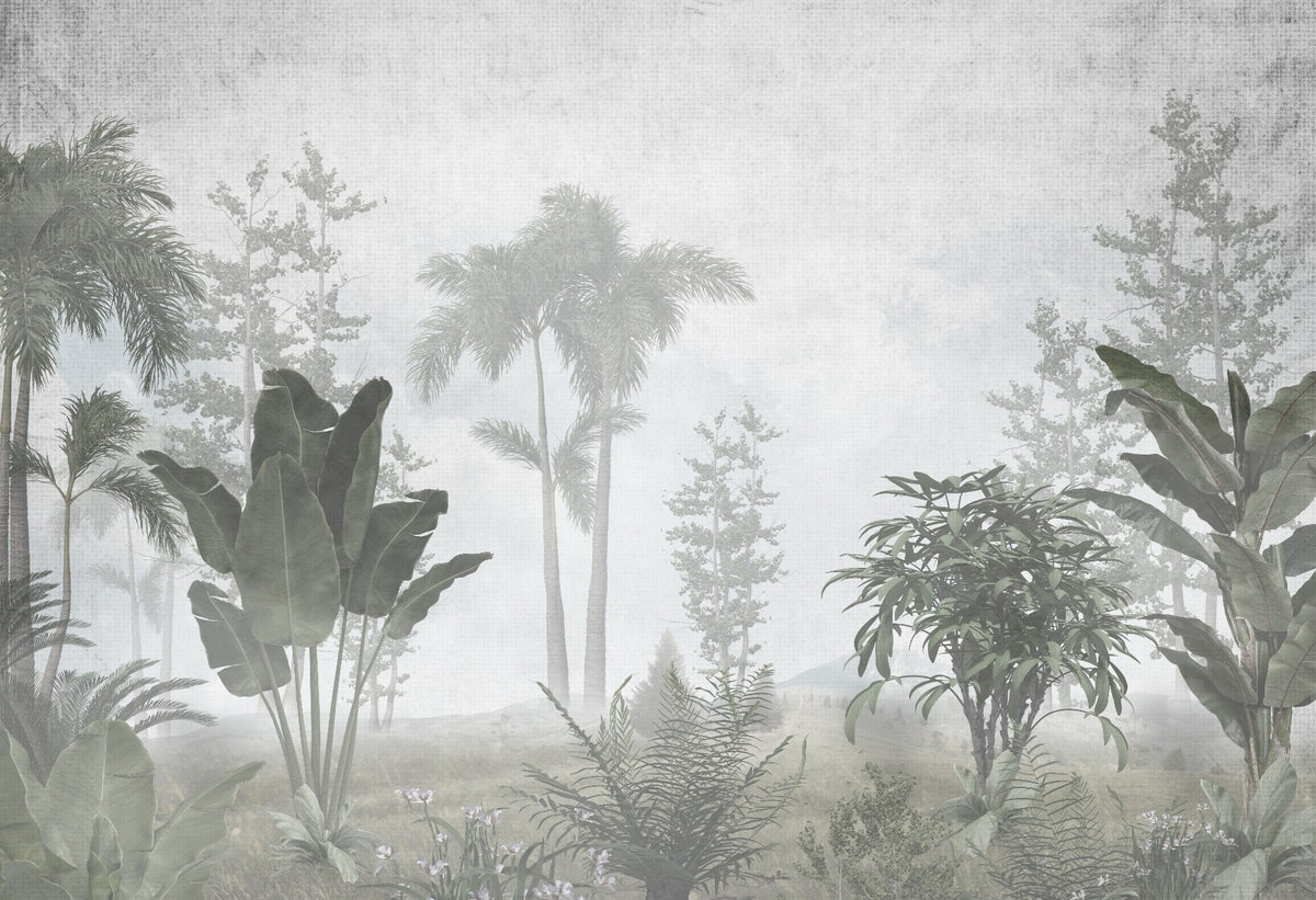 Custom Design Tropical Banana Trees Wallpaper Murals