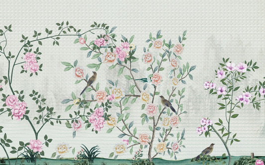 Blossoming Garden Trails Wallpaper Murals