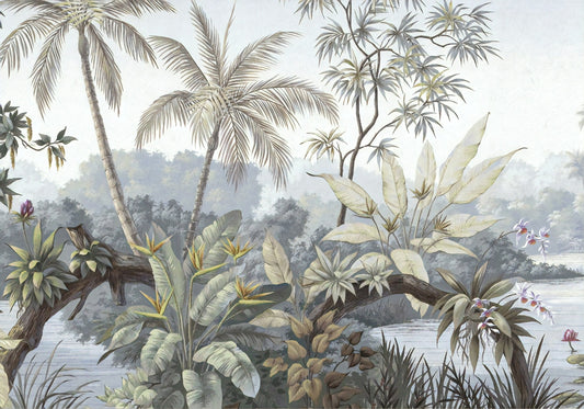 Tropical Forest Jungle Botanical Wallpaper Murals for Walls