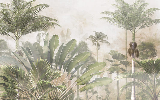 Tropical Palm Tree Aesthetic Leaf Wallpaper Murals
